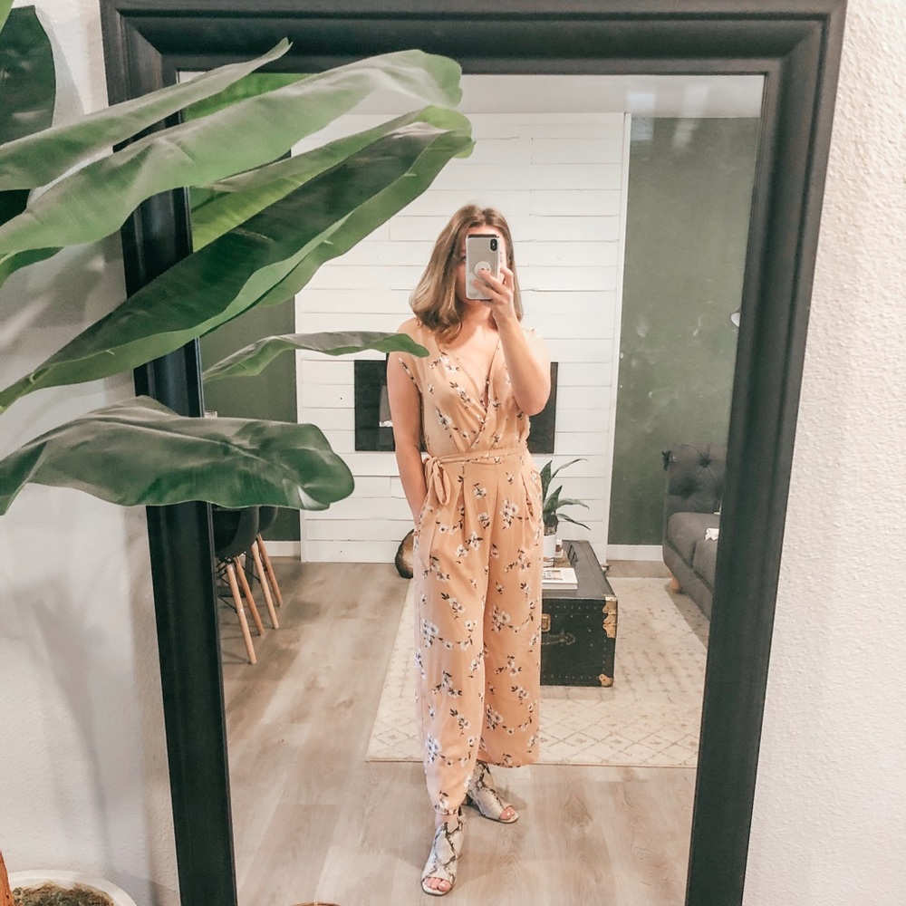 Sienna Sky Pink Floral Jumpsuit Romper | Summer